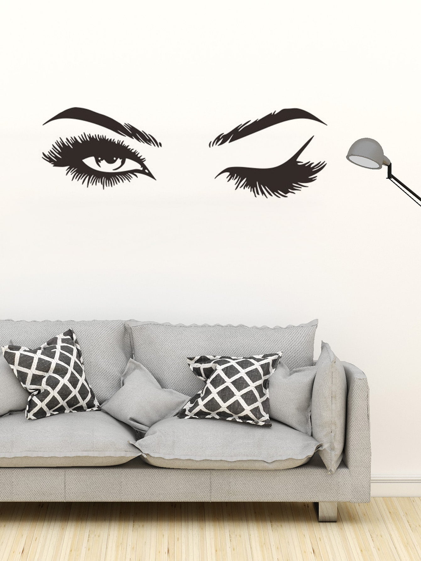 Eye Wall Sticker Waterproof Bedroom Wall Woman Eyes Stickers