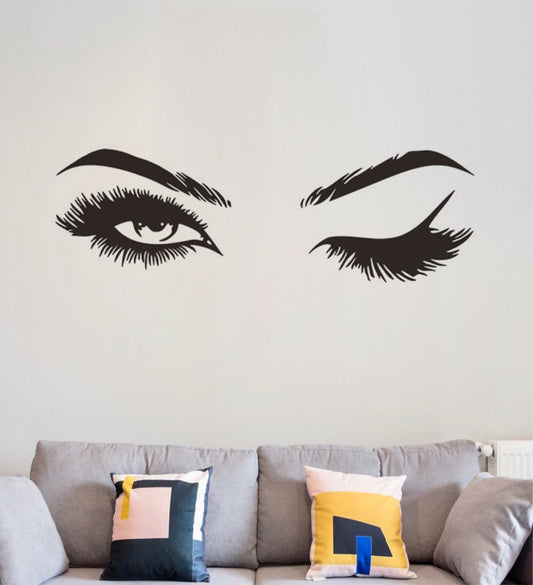 Eye Wall Sticker Waterproof Bedroom Wall Woman Eyes Stickers