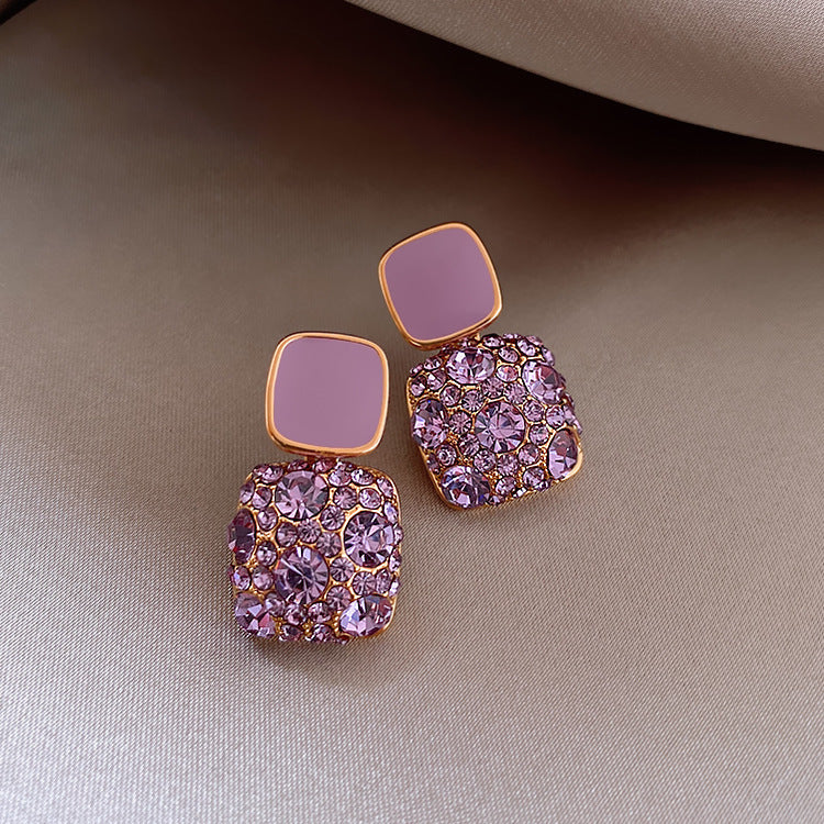 Violet Jewelry Stud Earring Modern Fashion Women Earrings Piercing Studs