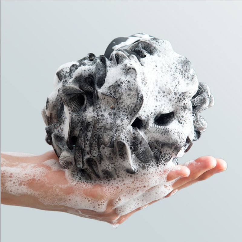 Black bamboo charcoal fiber bath ball