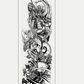 Waterproof full arm tattoo sticker