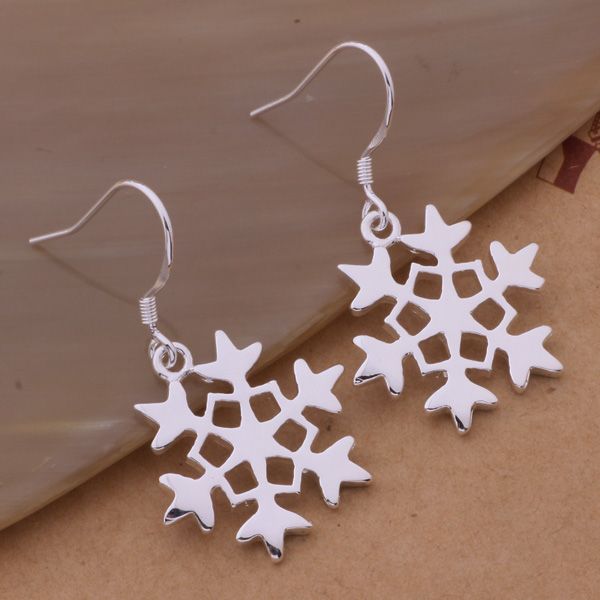 Korean Style Simple Snowflake Earrings