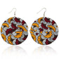 Burgundy Mustard Pattern Dangle Earring Exquisite Fashion Drop Earrings For Women