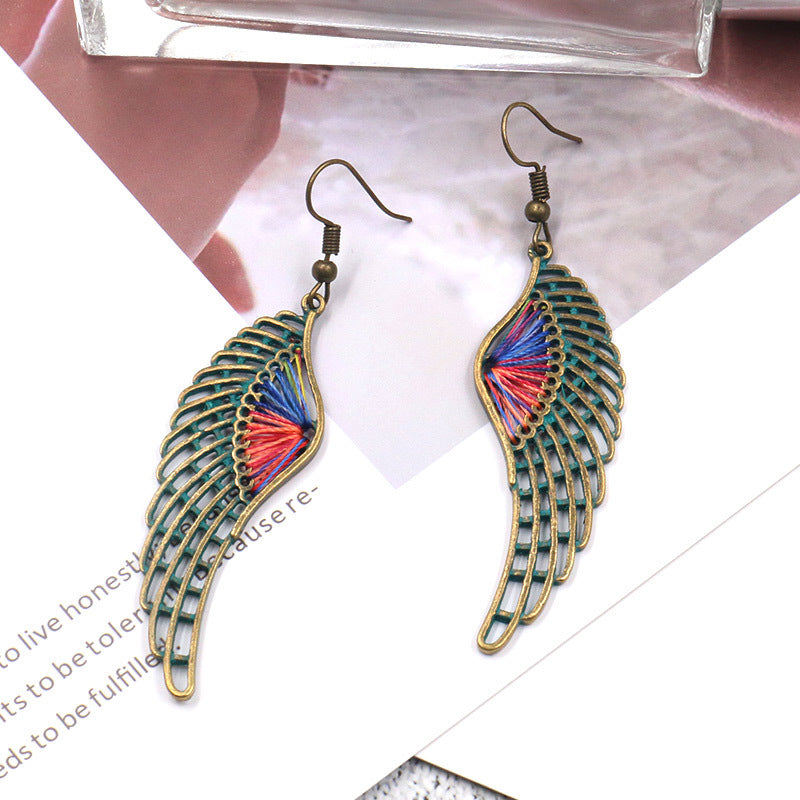 Colorful Wings Dangle Earring Exquisite Fashion Drop Earrings For Women