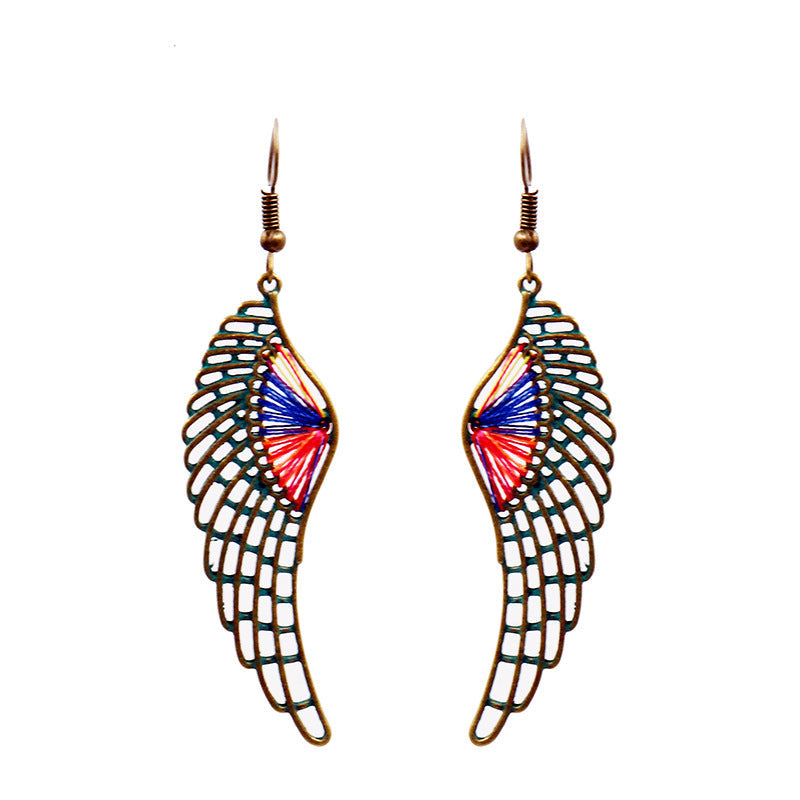 Colorful Wings Dangle Earring Exquisite Fashion Drop Earrings For Women
