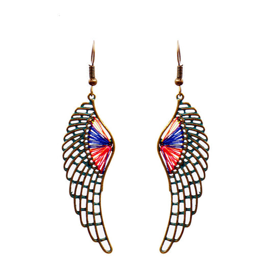 Colorful Wings Dangle Earring Exquisite Fashion Drop Earrings For Women