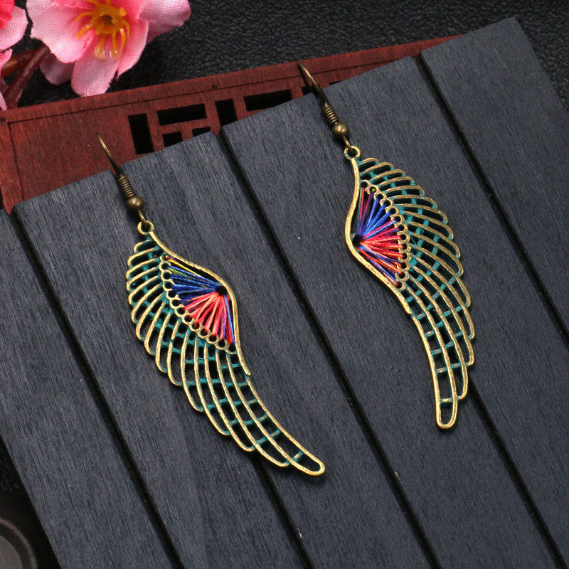 Colorful Wings Dangle Earring Exquisite Fashion Drop Earrings For Women