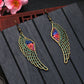 Colorful Wings Dangle Earring Exquisite Fashion Drop Earrings For Women