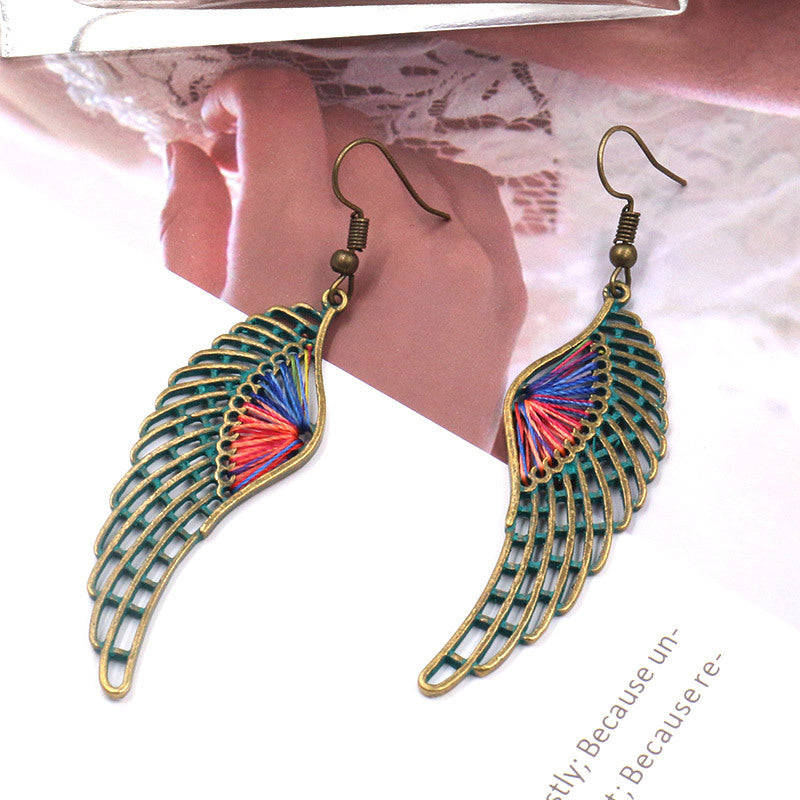 Colorful Wings Dangle Earring Exquisite Fashion Drop Earrings For Women