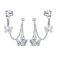 Butterfly Cuff Ear Studs Dangle Fashion Earrings for Women Party Jewelry Gift