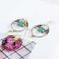 Geometric Turquoise Drop Ear Dangle Fashion Earrings for Women Party Jewelry Gift