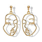 Geometric Face Drop Ear Dangle Fashion Earrings for Women Party Jewelry Gift