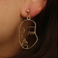 Geometric Face Drop Ear Dangle Fashion Earrings for Women Party Jewelry Gift