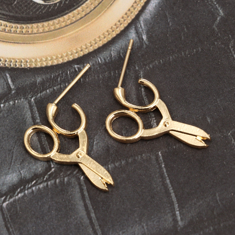 Scissors Design Ear Dangle Earrings for Women Girls Fashion Jewelry