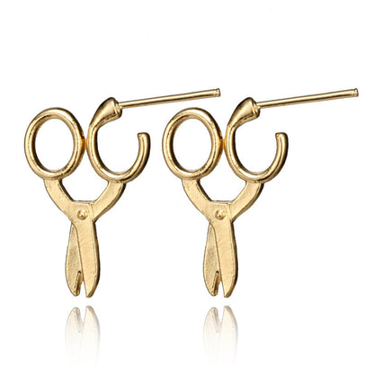 Scissors Design Ear Dangle Earrings for Women Girls Fashion Jewelry