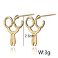 Scissors Design Ear Dangle Earrings for Women Girls Fashion Jewelry