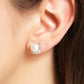 Minimalistic Pearl Stud Earrings Women Charm Stud Jewelry Birthday Holiday Gifts