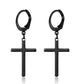 Titanium Steel Chain Earrings Stainless Steel Cross Earrings