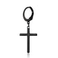 Titanium Steel Chain Earrings Stainless Steel Cross Earrings