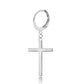 Titanium Steel Chain Earrings Stainless Steel Cross Earrings