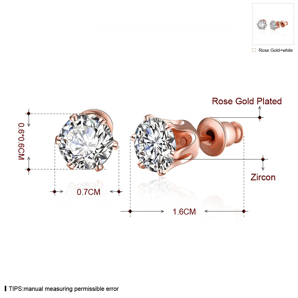 Mini Crown Style Jewelry Stud Earring Modern Fashion Women Earrings Piercing