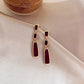 Dark Red Dangle Earrings Jewelry Accessories Girls Fashion Accessory