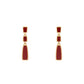 Dark Red Dangle Earrings Jewelry Accessories Girls Fashion Accessory