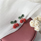 Cherry Ball Stud Earrings Women Charm Stud Jewelry Birthday Holiday Gifts