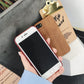Wooden handset case with ultra-thin wood-grain soft leather cover and wood-grain handset cover