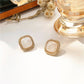 White Glitter Stud Earrings for Girls Women Stud Jewelry Gift Accessories