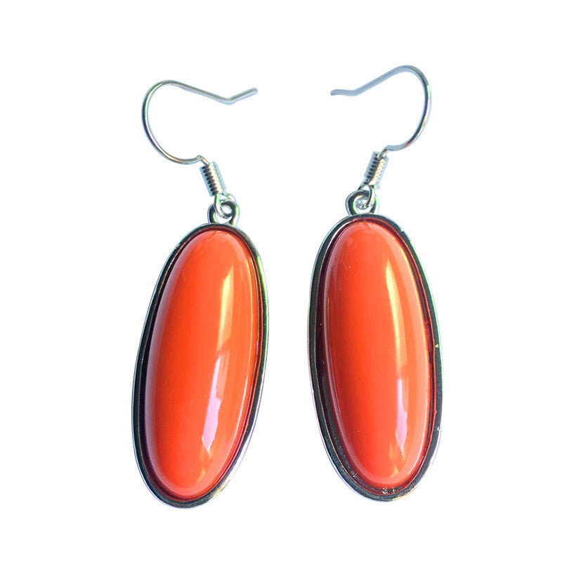 Orange Design Vintage Gift Earrings Dangle Women Fashion Jewelry Jewellery