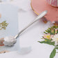 Teaspoons Rose Shaped Flower Stainless Steel Kitchen Tableware Handle Cutlery Mini Dessert Tea Dining Spoon For Snacks