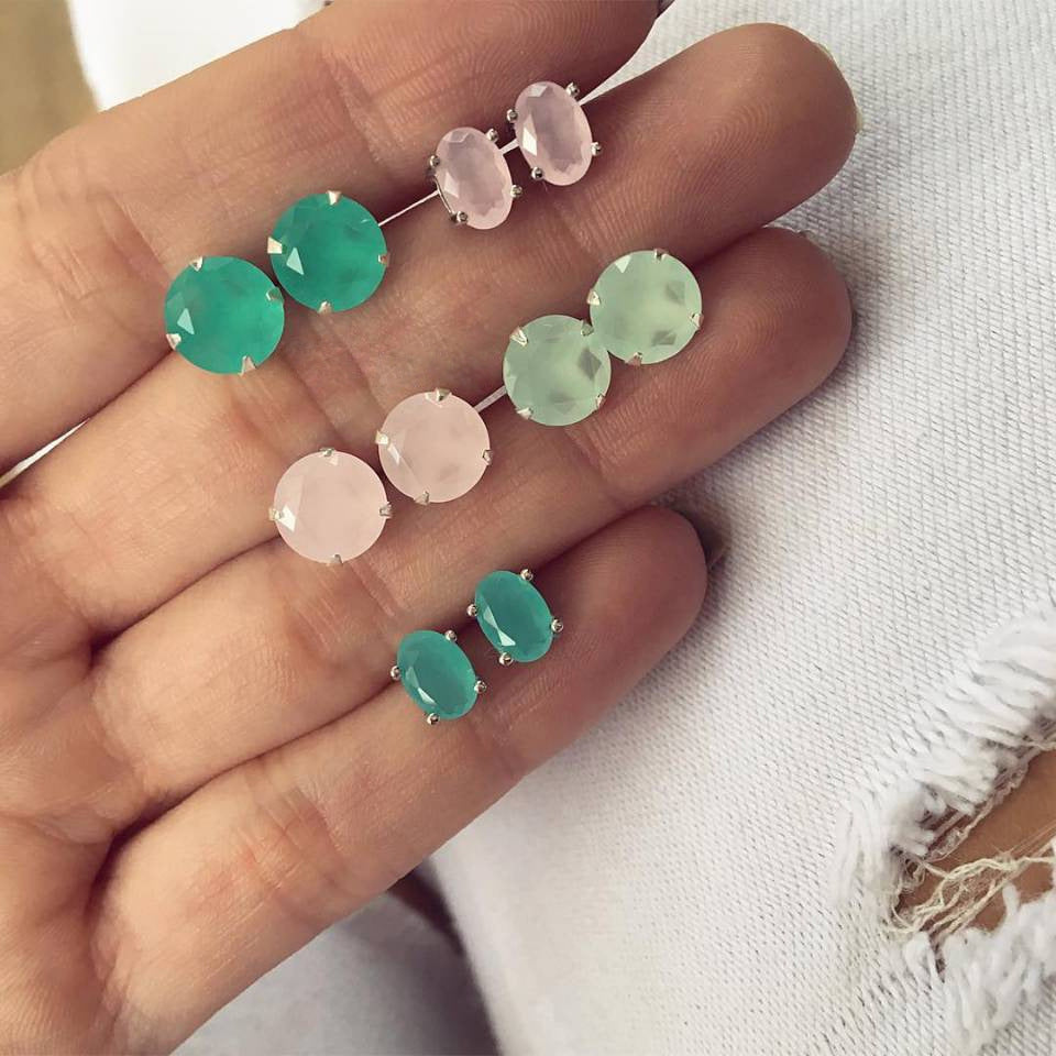 5pairs Pastel Jewelry Stud Earring Modern Fashion Women Earrings Piercing Studs