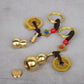 Brass Five Emperor Money Gourd Keychain Pendant