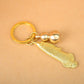 Brass Five Emperor Money Gourd Keychain Pendant