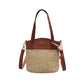 Fashion Straw Bag One-Shoulder Messenger Bag Portable Beach Bag