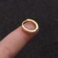 Zircon earrings micro inlaid round small earrings