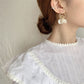 Faux Pearl Shell Drop Earrings Cute Dangle Earrings Women Jewelry Gift for Her