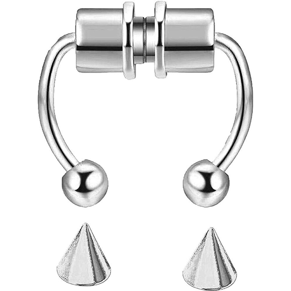 Stainless Steel Magnet Nose Ring