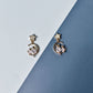 Two Cats Moon Dangle Earrings Jewelry Accessories Girls Fashion Accessory