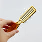 Retro Gradient oil Head Electroplating Broken Hair Sweeping Neck Cleaning Beard Brush Hair Salon Hairdressing
