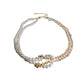 Pearl Crystal Choker Necklaces For Women Short Chain Rhinestone Necklaces Statement Jewelry
