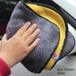 Absorbent double-sided velvet thickened car wash towel