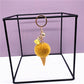 Ice Cream Keychain Cute Bag Cartoon Plush Pendant Cone Car Key Chain Ring Hair Ball Creative Gift