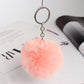 20 Colors Fluffy Fur Pom Pom Keychain Soft Faux Fur-like Ball Car Keyring Key Holder Women Bag Pendant Jewelry