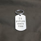 Metal Titanium Steel Keychain Stainless Steel English Holiday Gift Customization