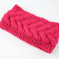 Acrylic Thick Wool Knitted Headband Diagonally Crossed Hair Accessories For Women