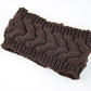 Acrylic Thick Wool Knitted Headband Diagonally Crossed Hair Accessories For Women