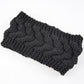Acrylic Thick Wool Knitted Headband Diagonally Crossed Hair Accessories For Women