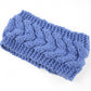 Acrylic Thick Wool Knitted Headband Diagonally Crossed Hair Accessories For Women